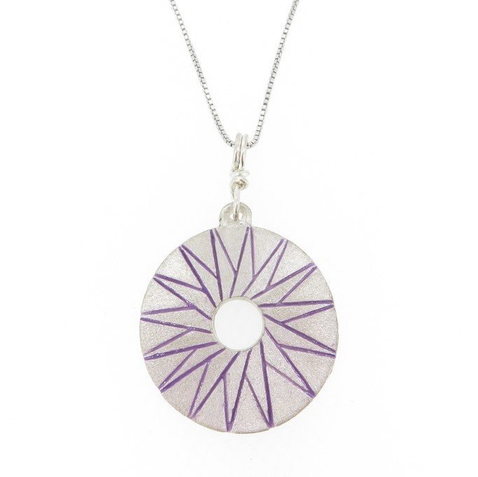 Large Star Millstone with Purple