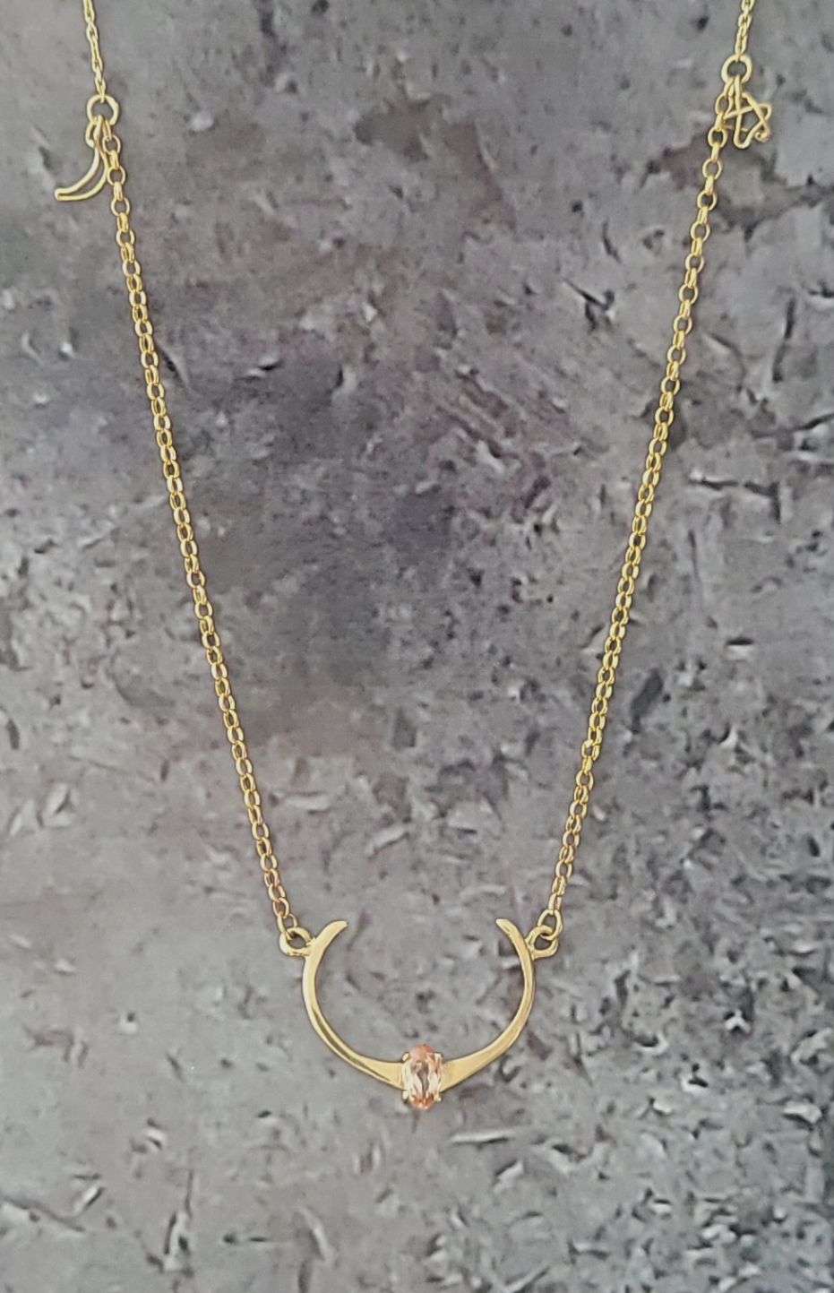 Crescent with Imperial Topaz