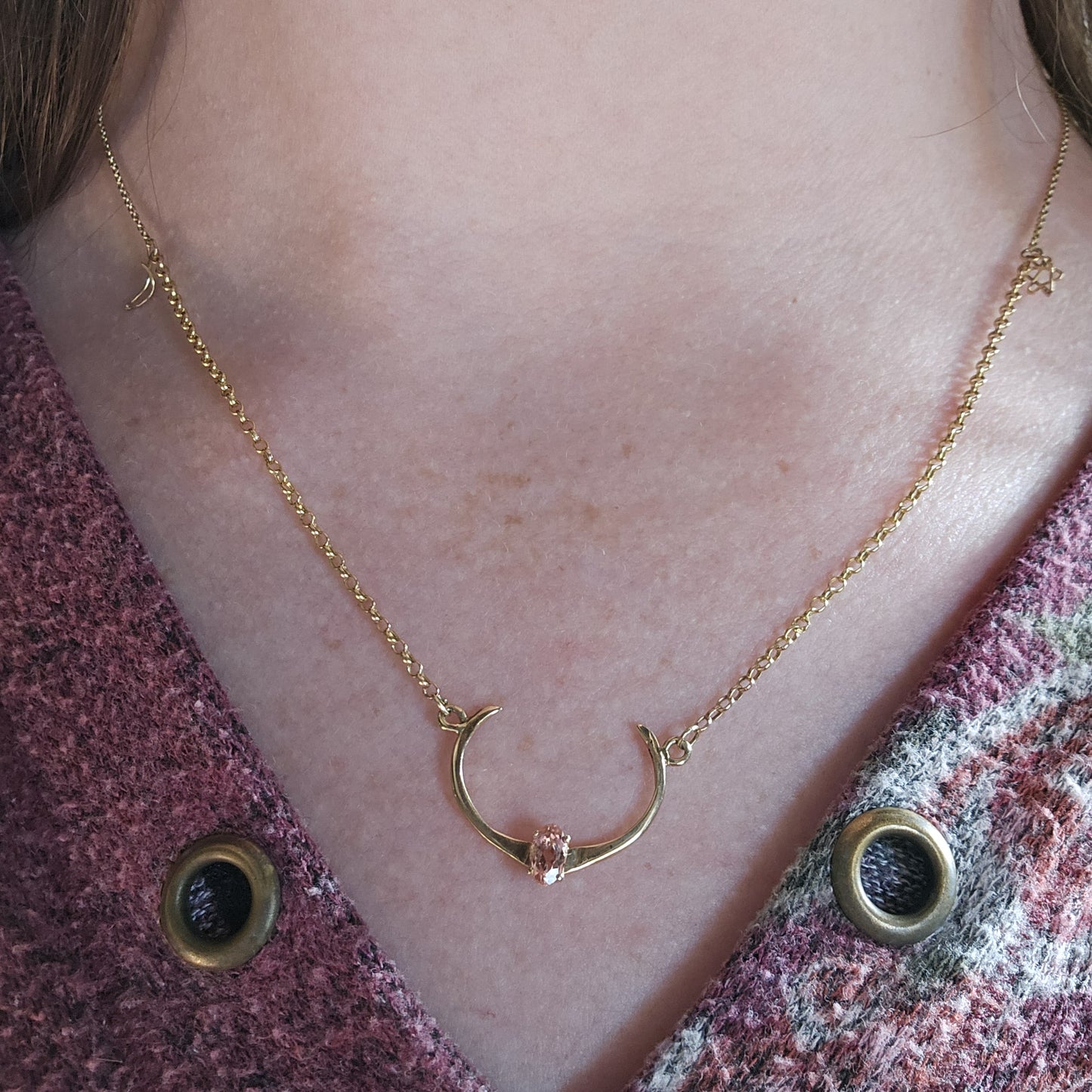 Crescent with Imperial Topaz