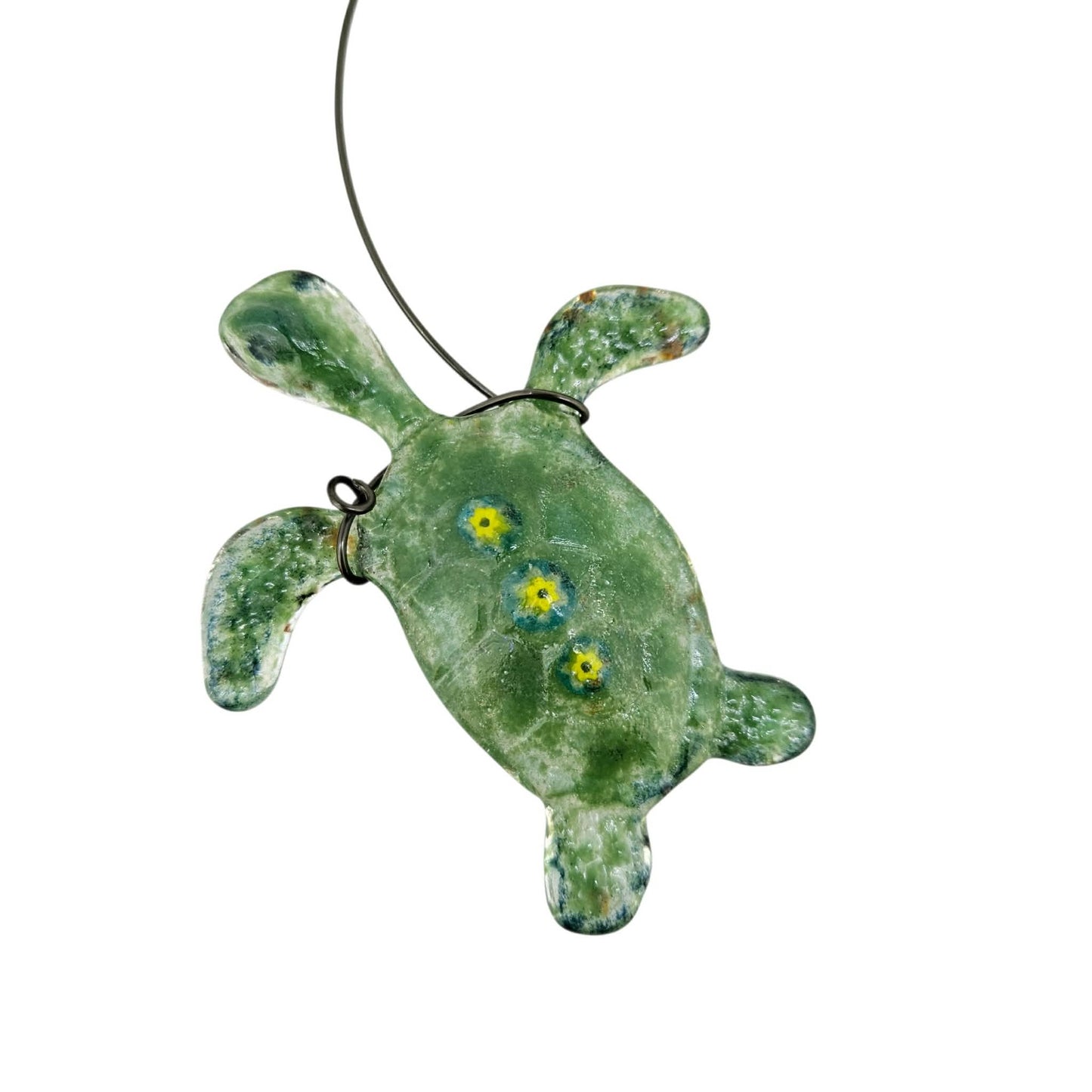 Fused Glass Sea Turtle Suncatcher