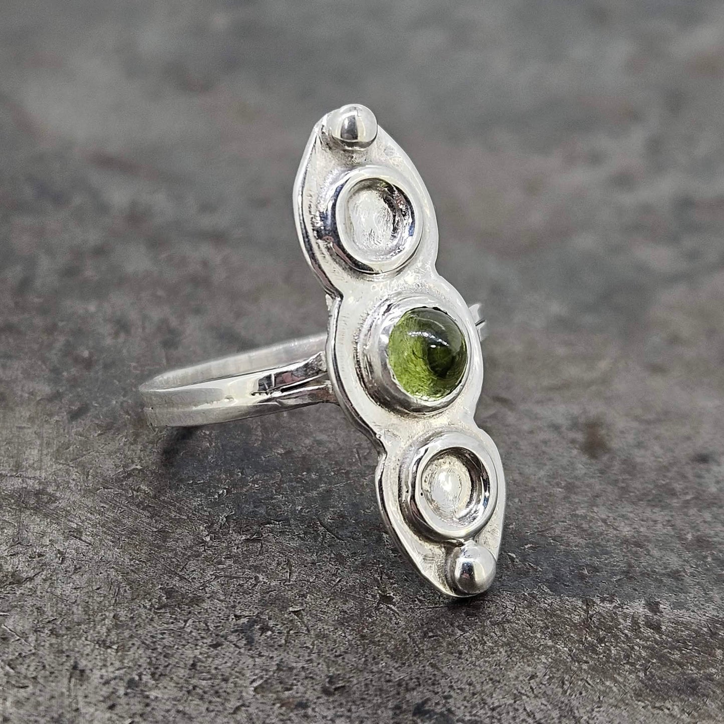 Handmade Sterling Peridot Ring