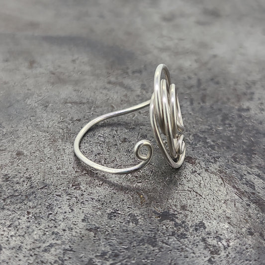 Adjustable Handmade Sterling Silver Ring