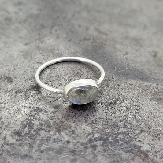 Handmade Sterling and Labradorite Ring