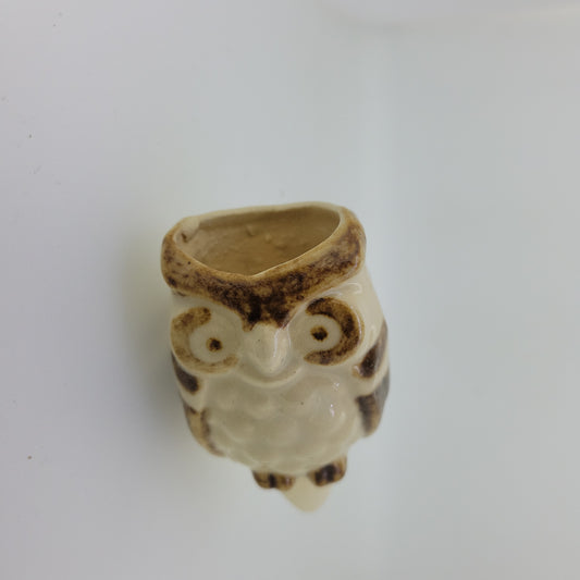 Ceramic Owl Plant Stake