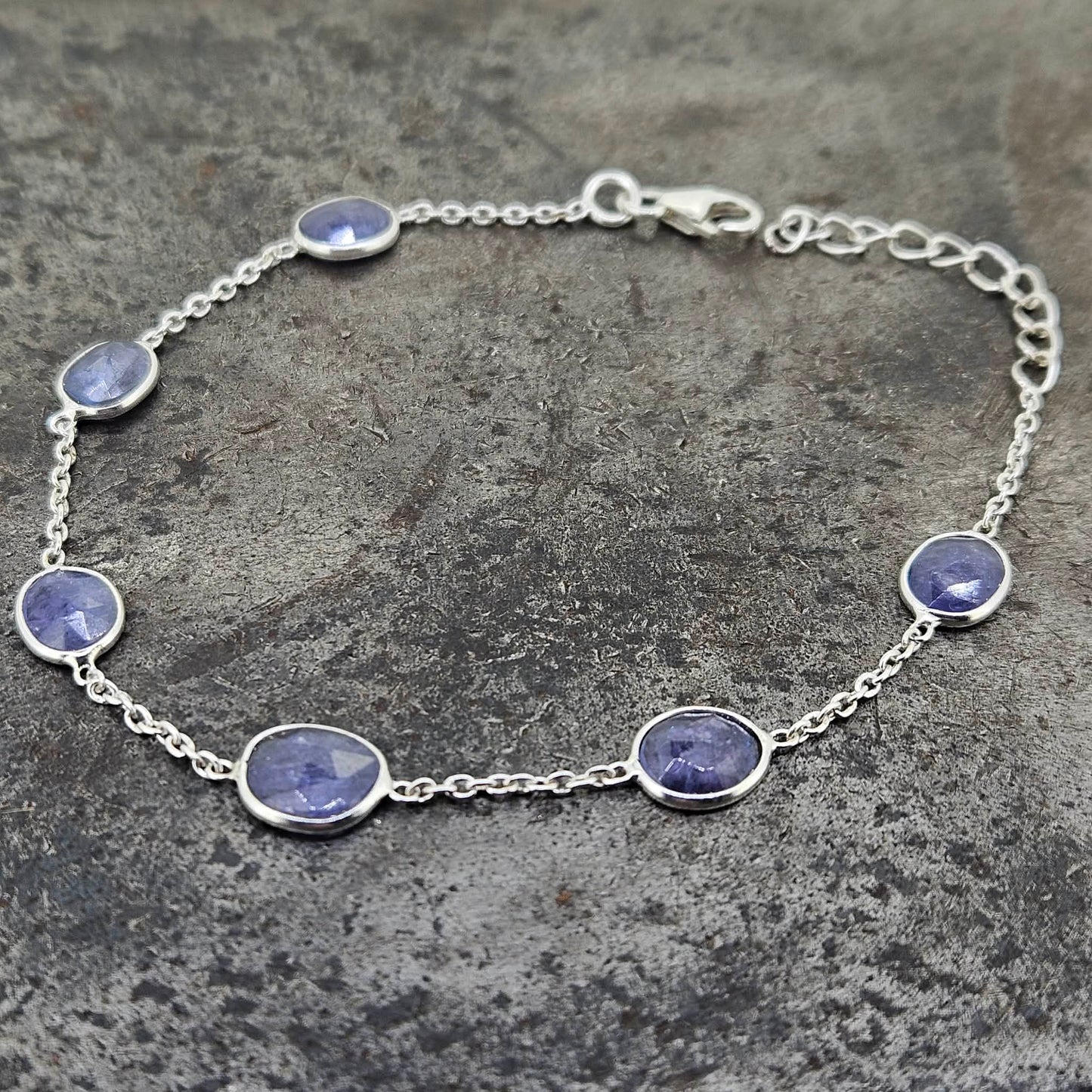 Sterling Silver Tanzanite Bracelet