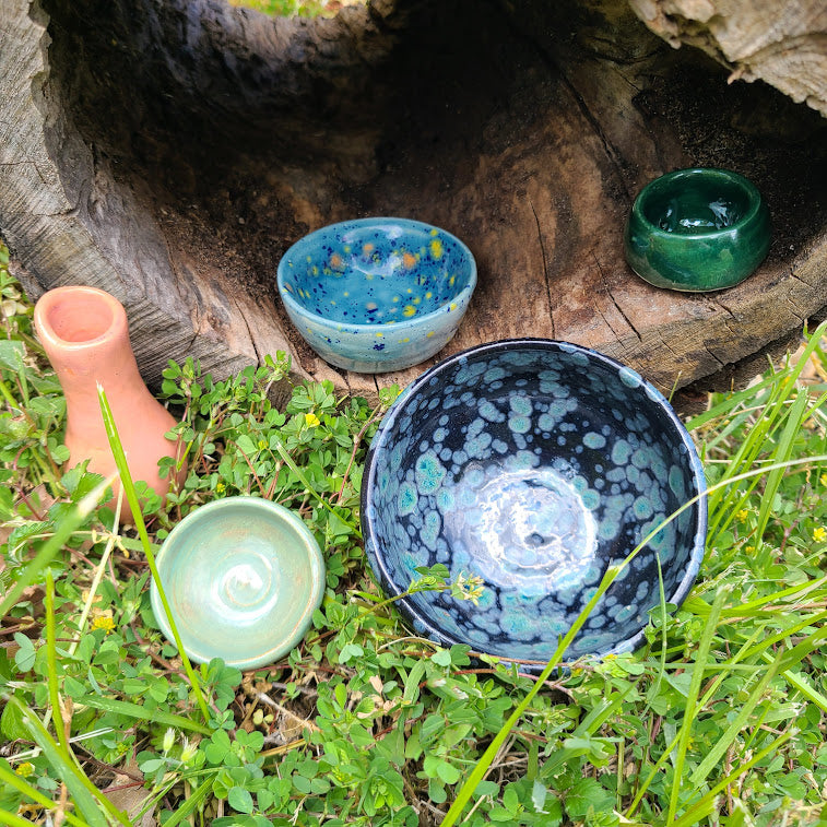 Handmade Jade Green Glaze Mini Pot