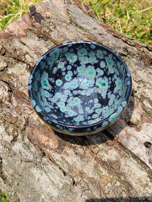 Handmade Obsidian Ceramic Dish