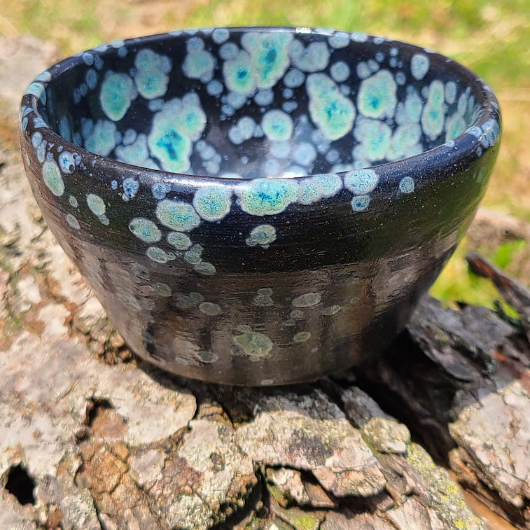 Handmade Obsidian Ceramic Dish