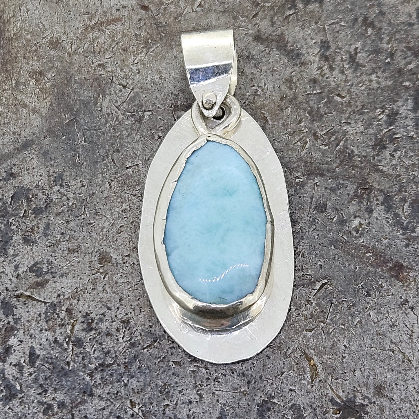 Handmade Sterling Larimar Pendant