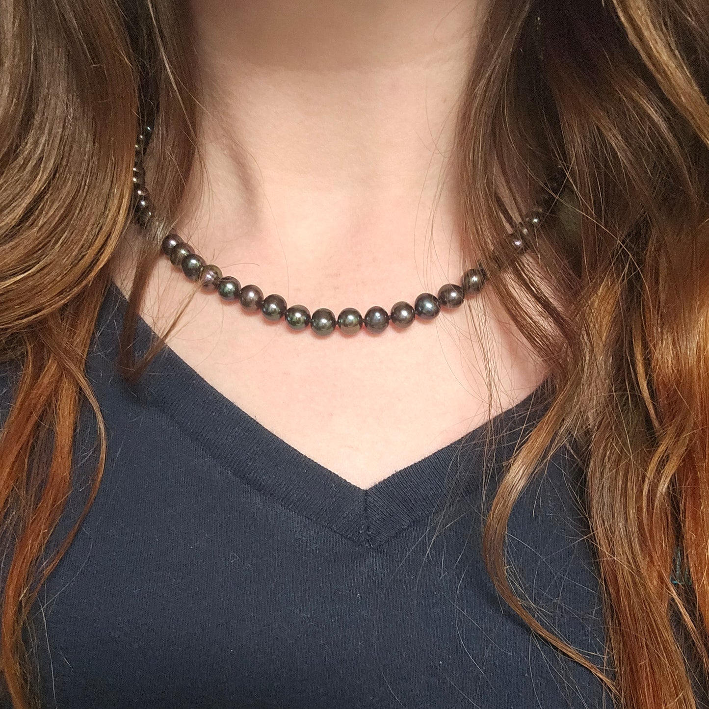 Fresh Water Black Pearl Necklace