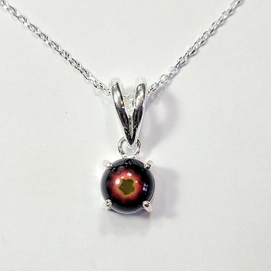 Black Fused Glass Necklace