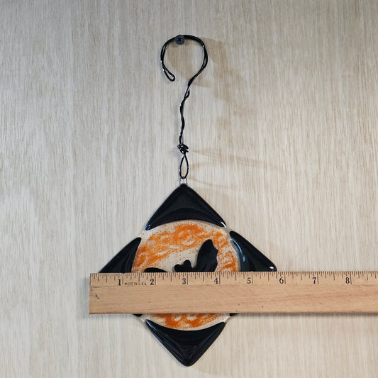 Fused Glass Bat Suncatcher