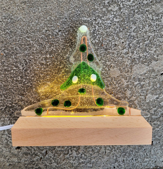 Fused Glass Christmas Tree Decoraton