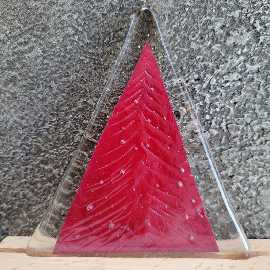 Fused Glass Christmas Tree Decoraton