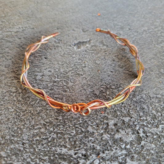 Handmade Flame Painted Bracelet