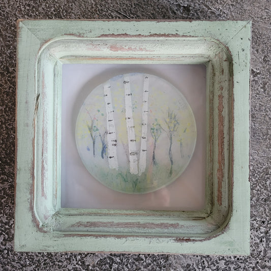 Hand Painted Fused Glass Picture