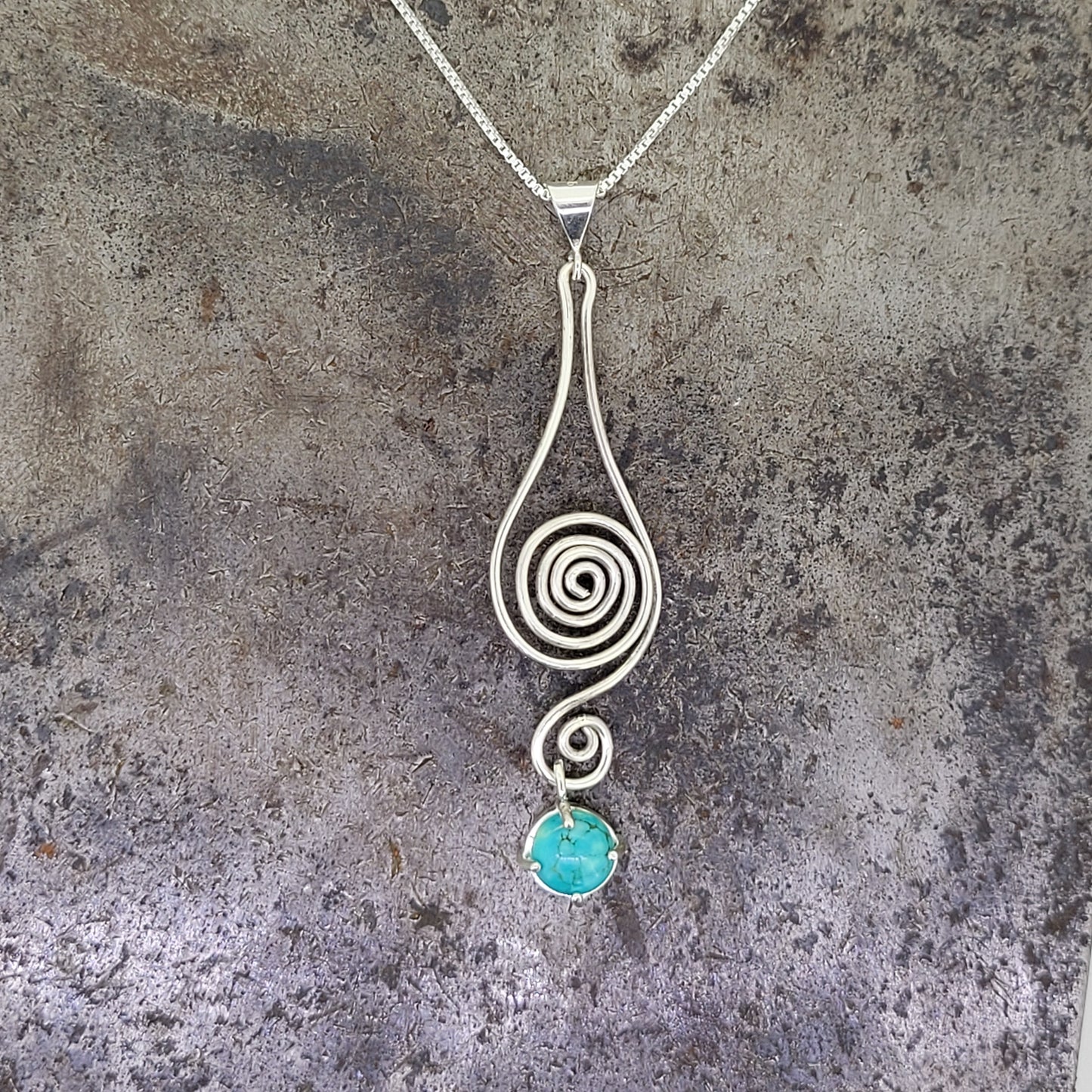 Sterling Turquoise Necklace