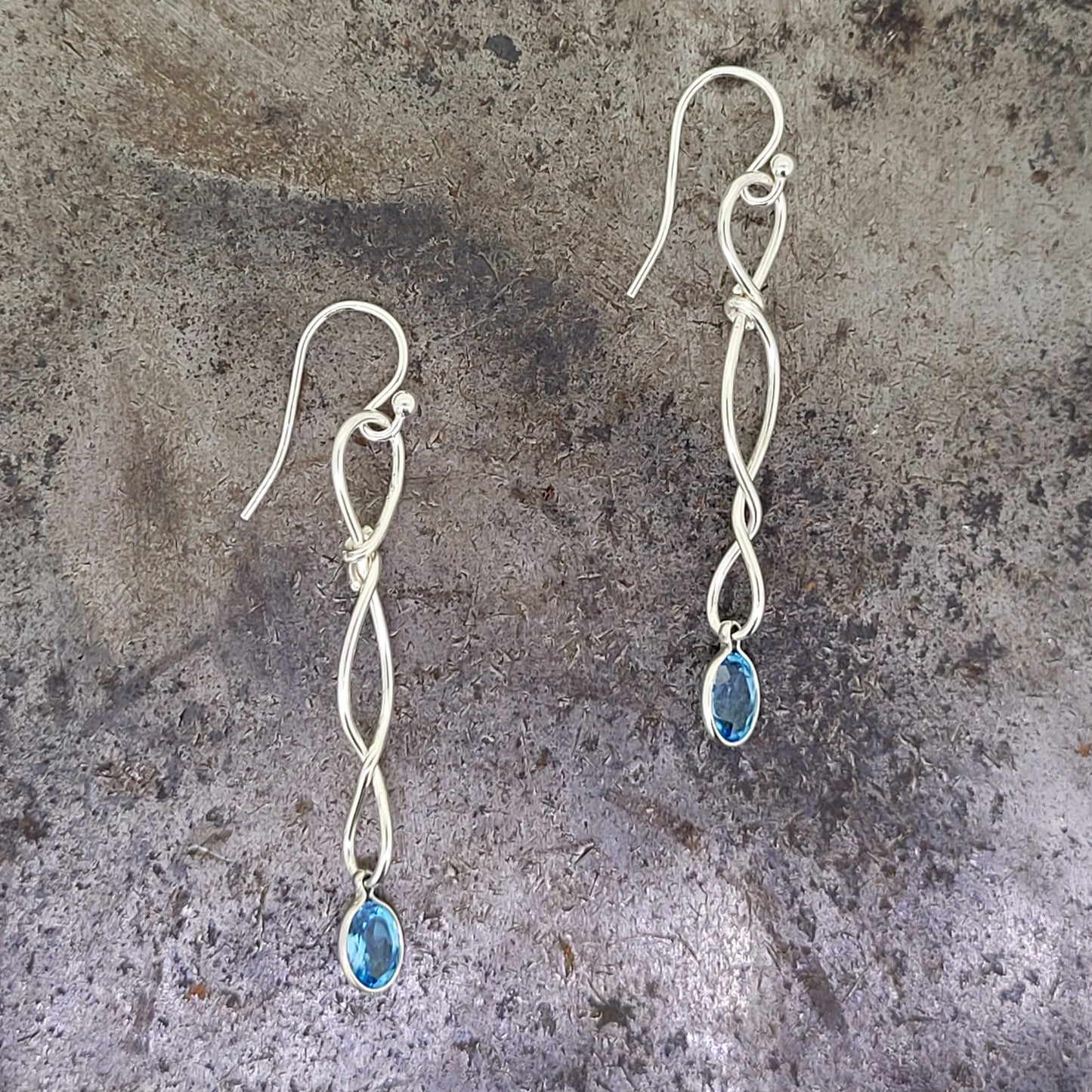 Sterling Blue Topaz Earrings