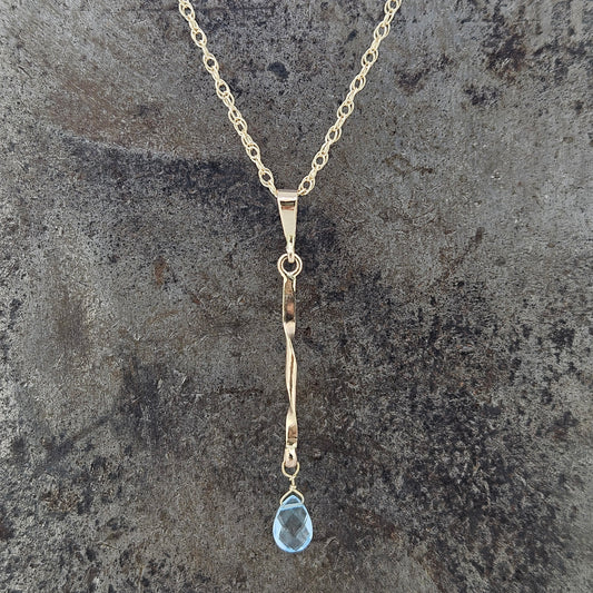 Handmade Blue Topaz Pendant  ***Pendant Only***