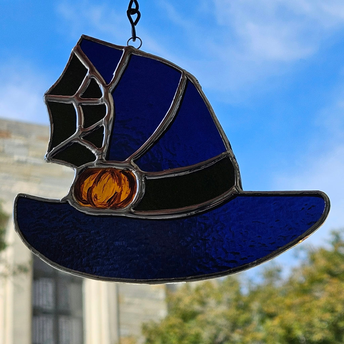 Handmade Witches Hat with Spider Web