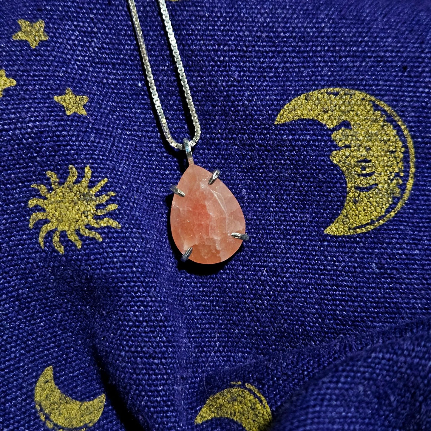 Handmade Rhodochrosite Necklace