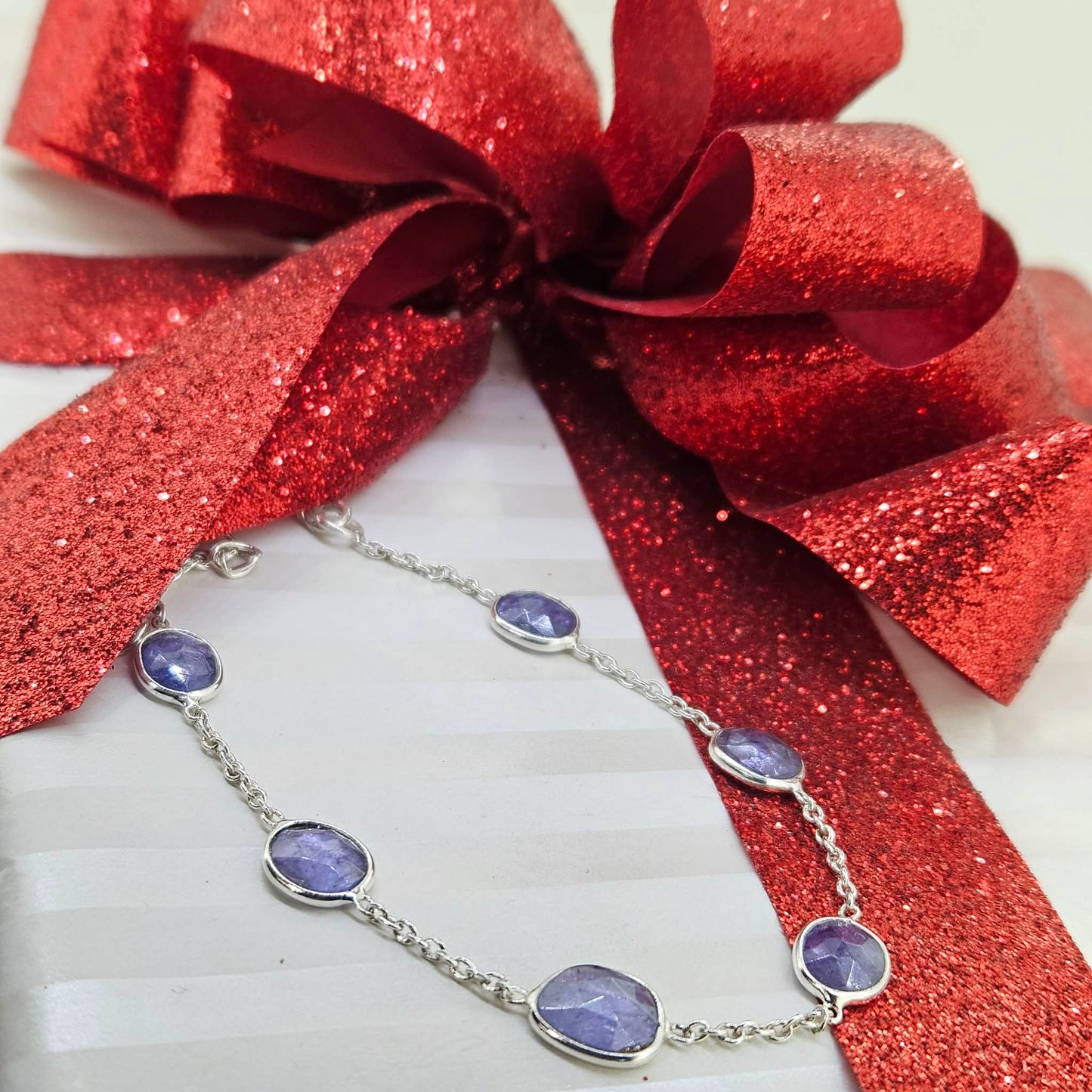Sterling Silver Tanzanite Bracelet