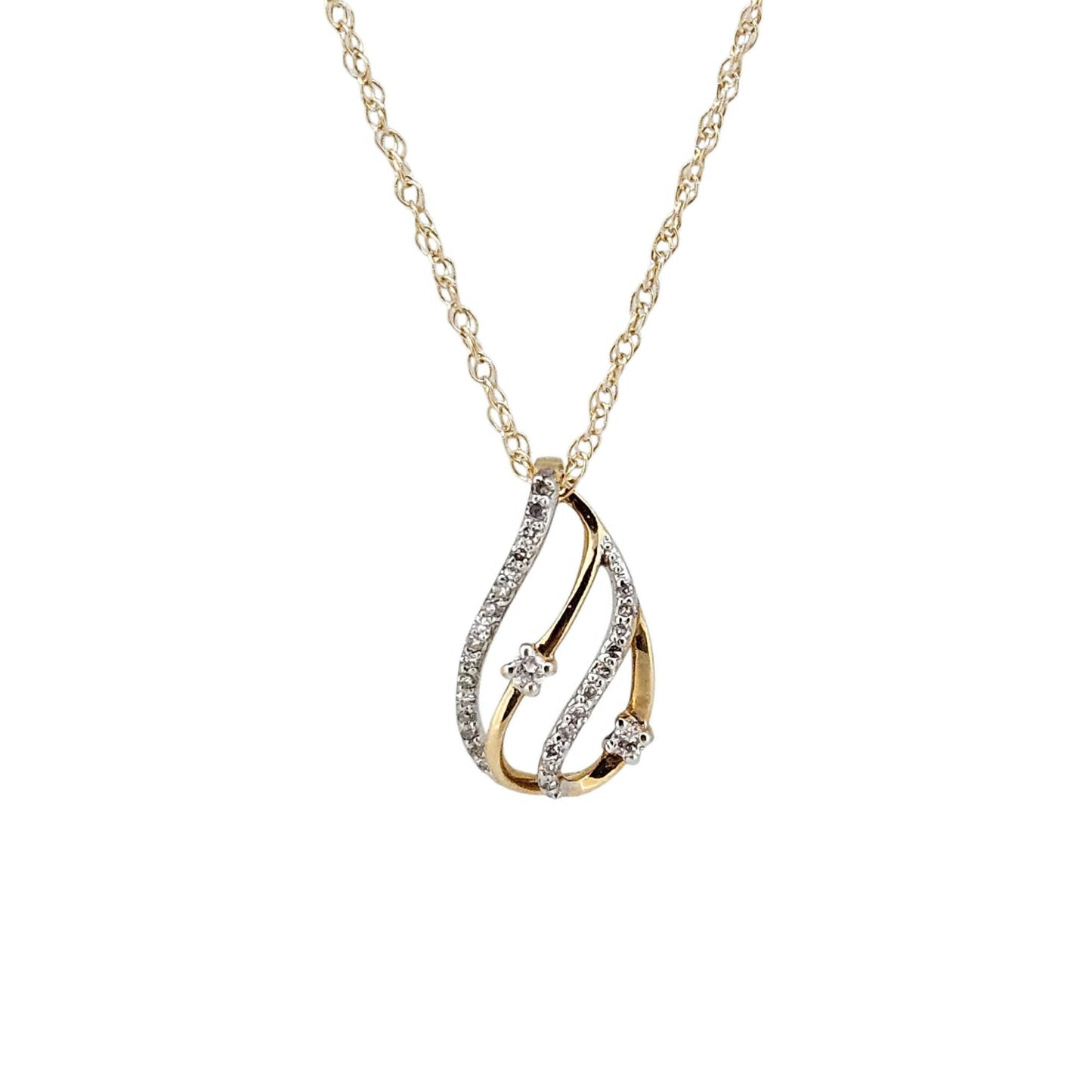 14k Yellow Gold Diamond Pendant *Pendant Only*