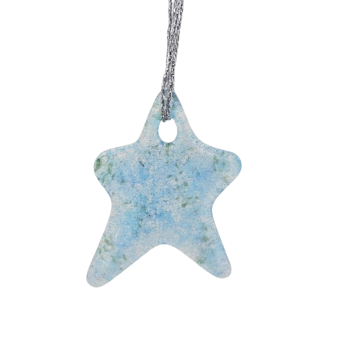 Handmade Fused Glass Star Ornament