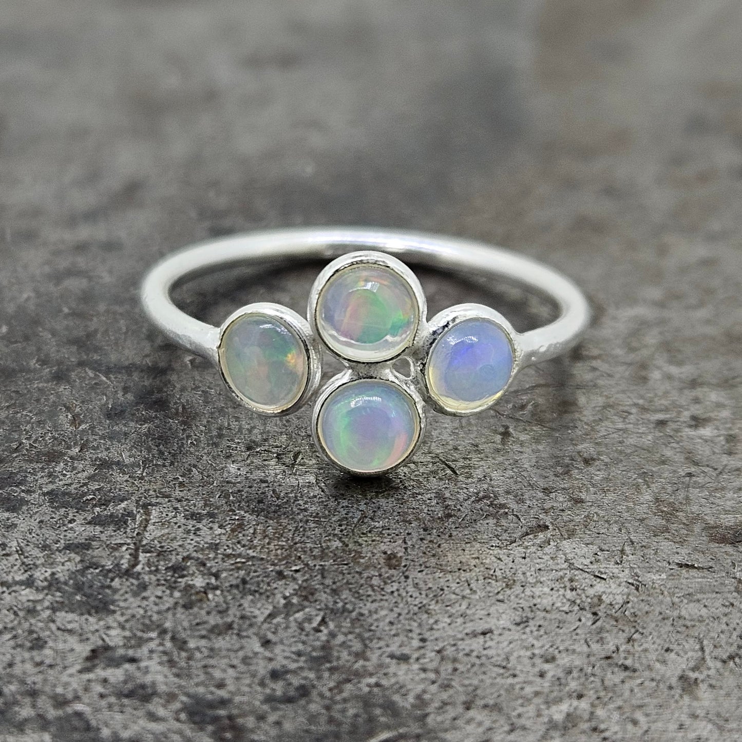 Sterling Ethiopian Opal Ring
