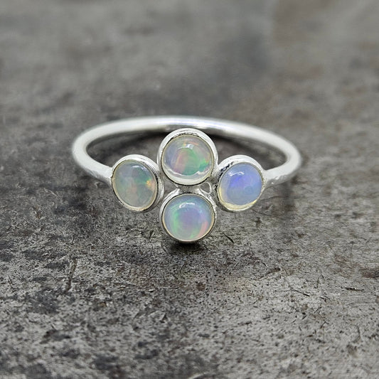 Sterling Ethiopian Opal Ring