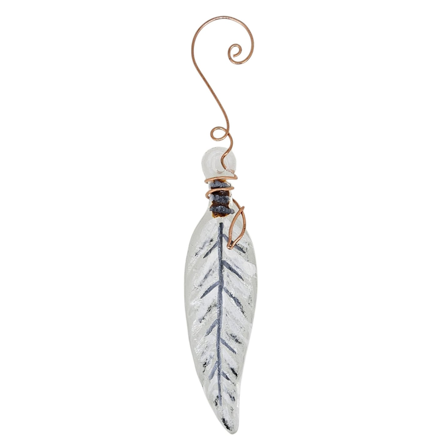 Fused Glass Feather Suncatcher