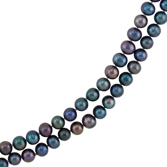 72" Cultured Black Freshwater Pearl Necklace