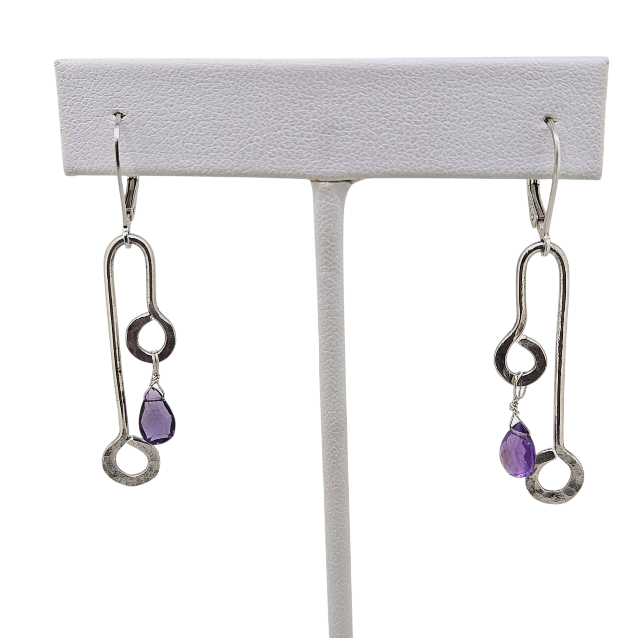 Handmade Silver Amethyst Earrings
