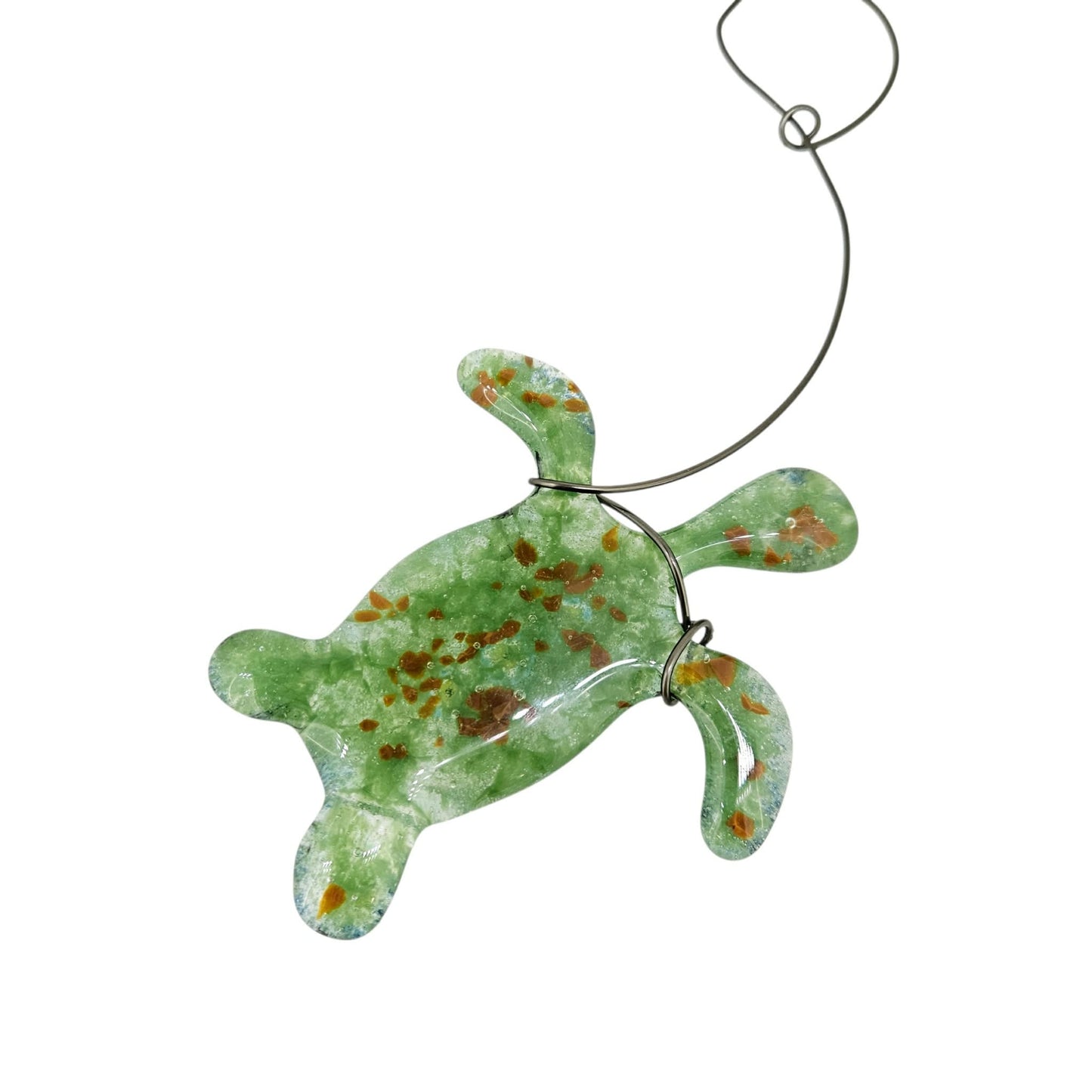 Fused Glass Sea Turtle Suncatcher