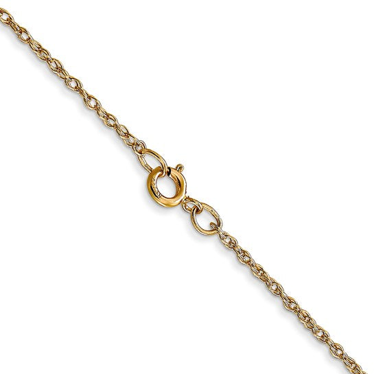 14k White or Yellow Gold Cable Rope Chain