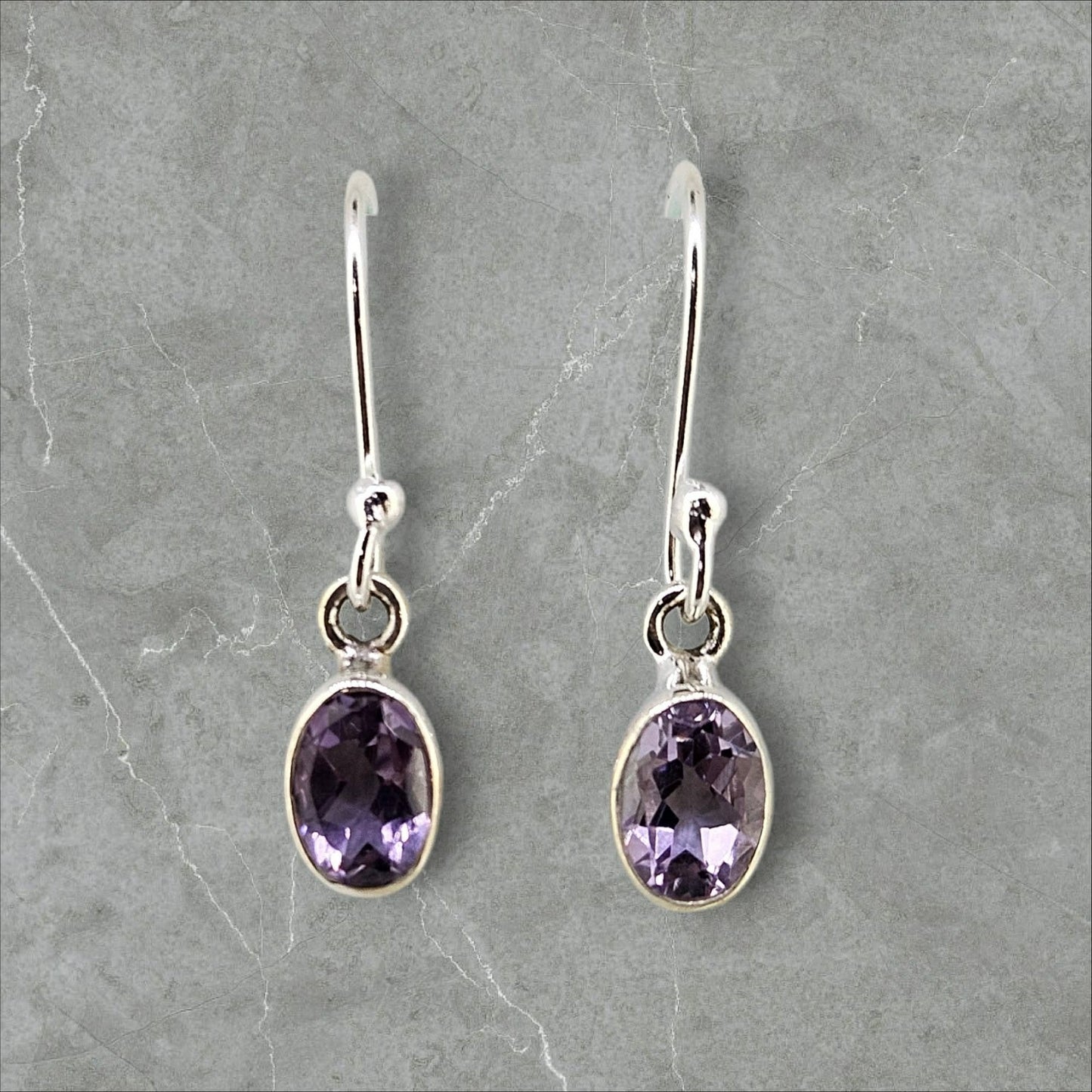 Sterling Gemstone Dangle Earrings