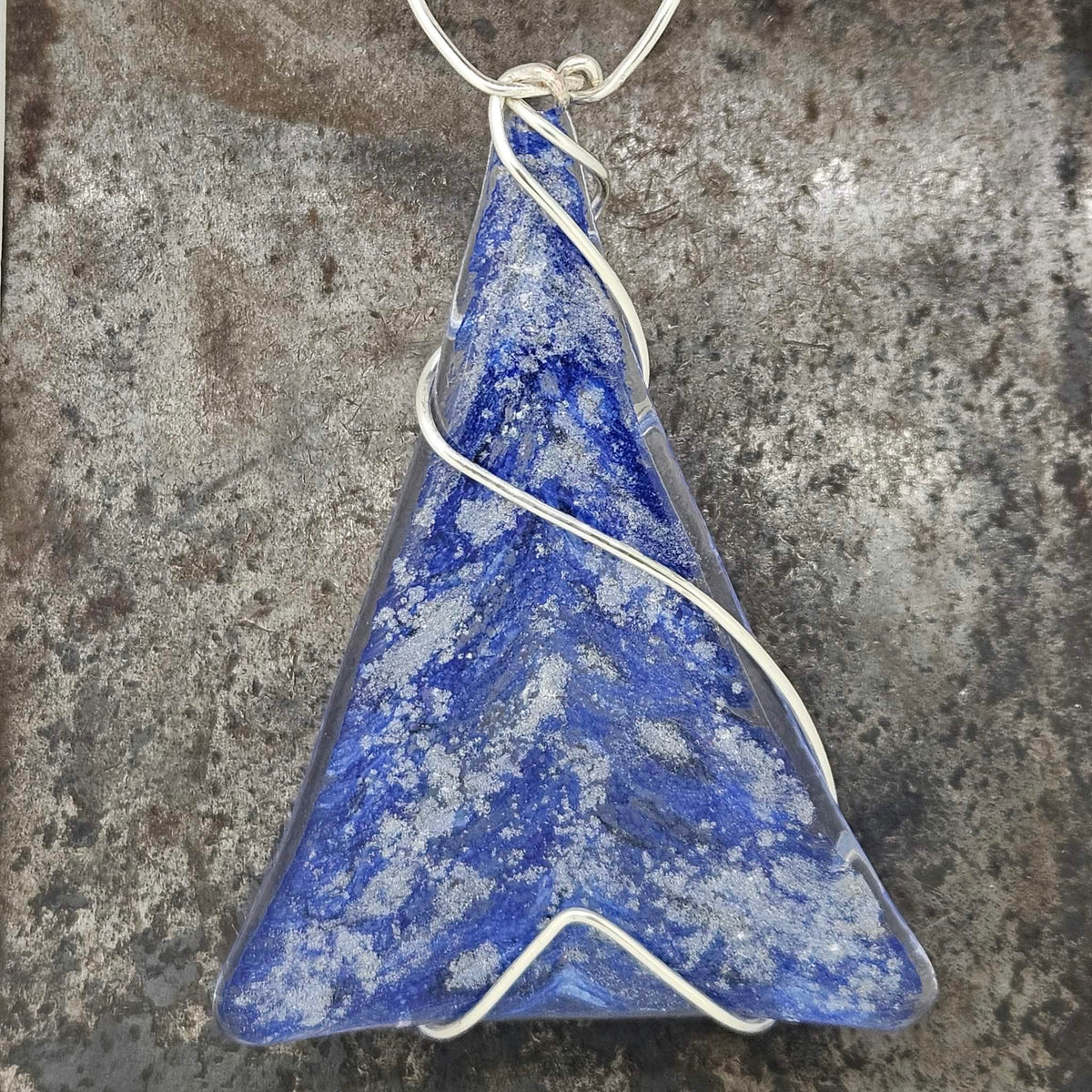 Fused Glass Tree Ornament Suncatcher
