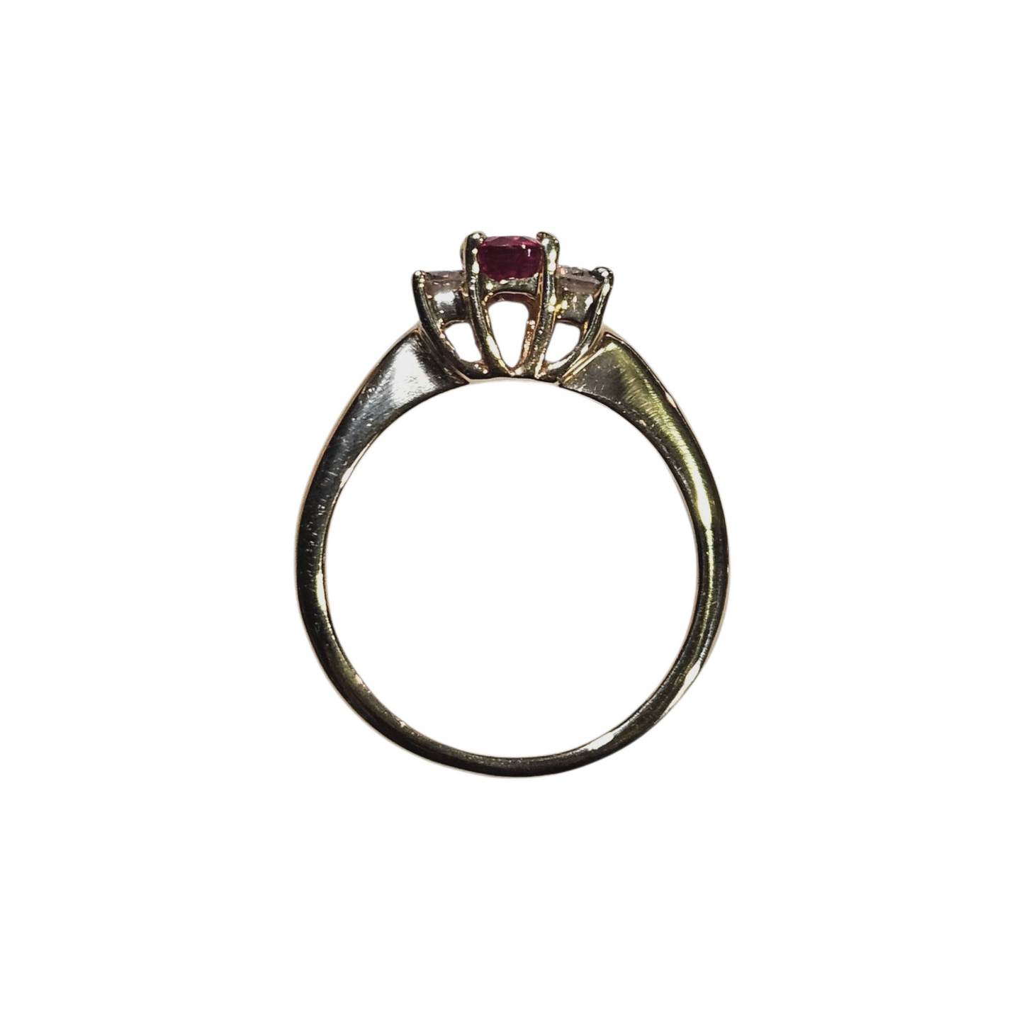 14k Ruby and diamond Ring