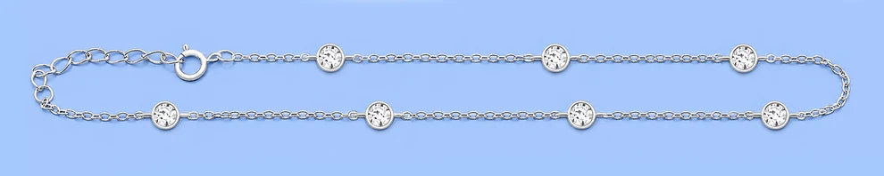 Sterling Station Anklet
