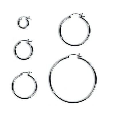 Sterling Hoop Earrings