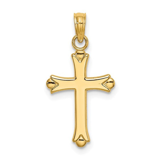 14k Yellow Gold Cross Pendant
