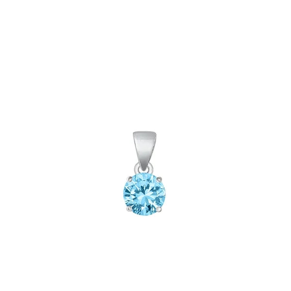 Sterling Blue CZ Necklace