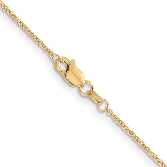 14k 18" cable chain