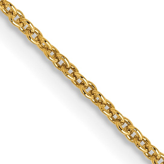 14k 18" cable chain