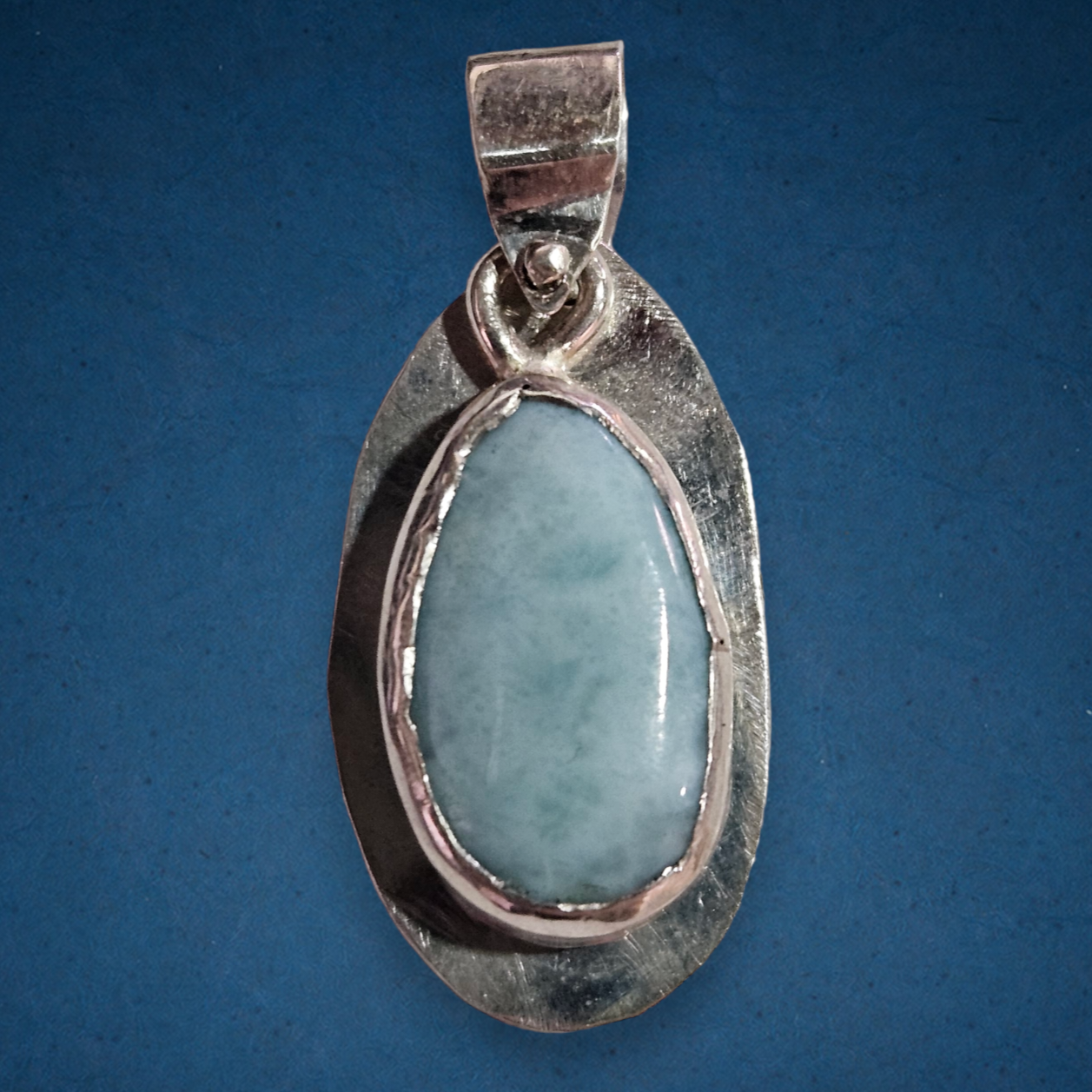 Handmade Sterling Larimar Pendant