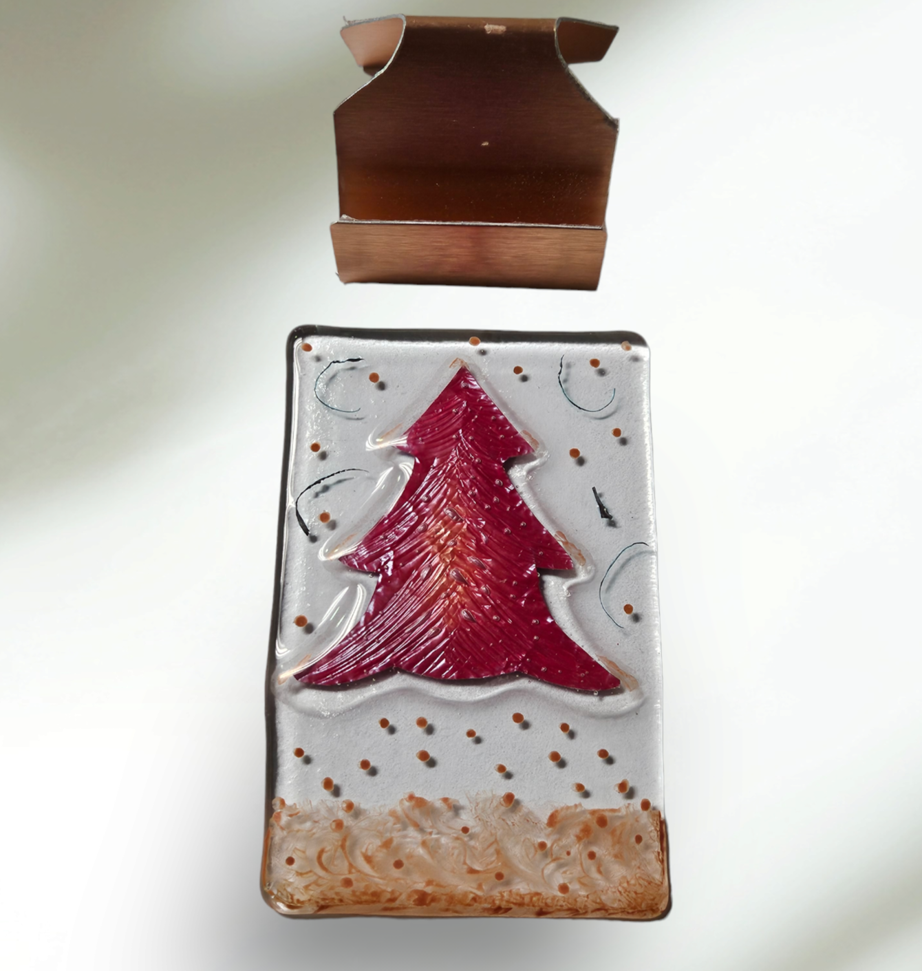 Fused Glass Christmas Tree Decoraton