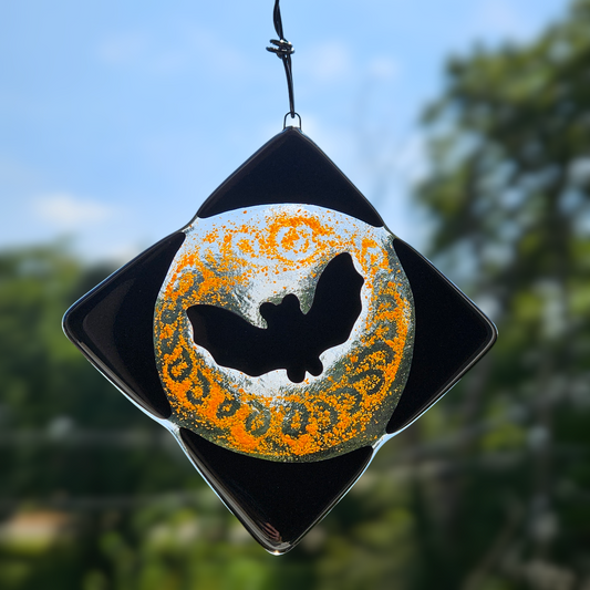 Fused Glass Bat Suncatcher