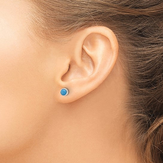 Sterling Turquoise Stud Earrings