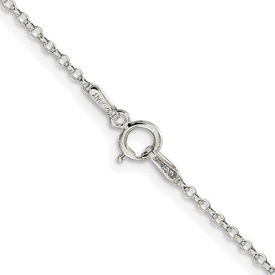 22" Sterling silver rolo cable chain
