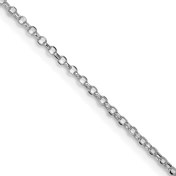 22" Sterling silver rolo cable chain